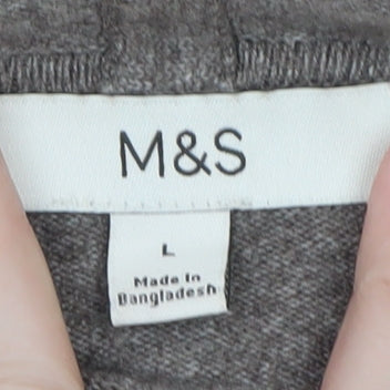 Marks and Spencer Women’s Beige Cashmere Full Zip Hoodie Size L