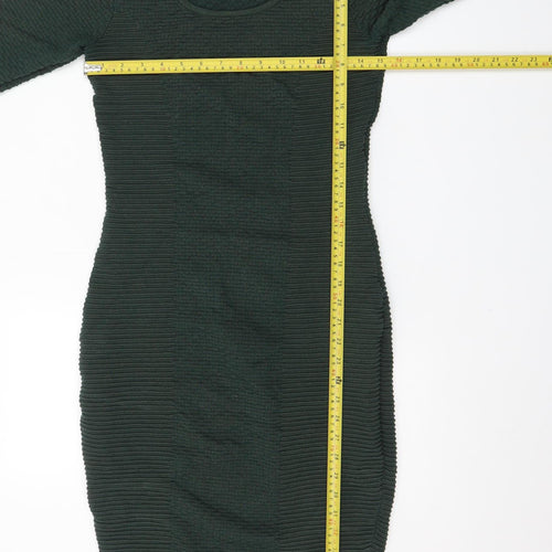 Marks and Spencer Women’s Green Bodycon Knit Dress Size 8