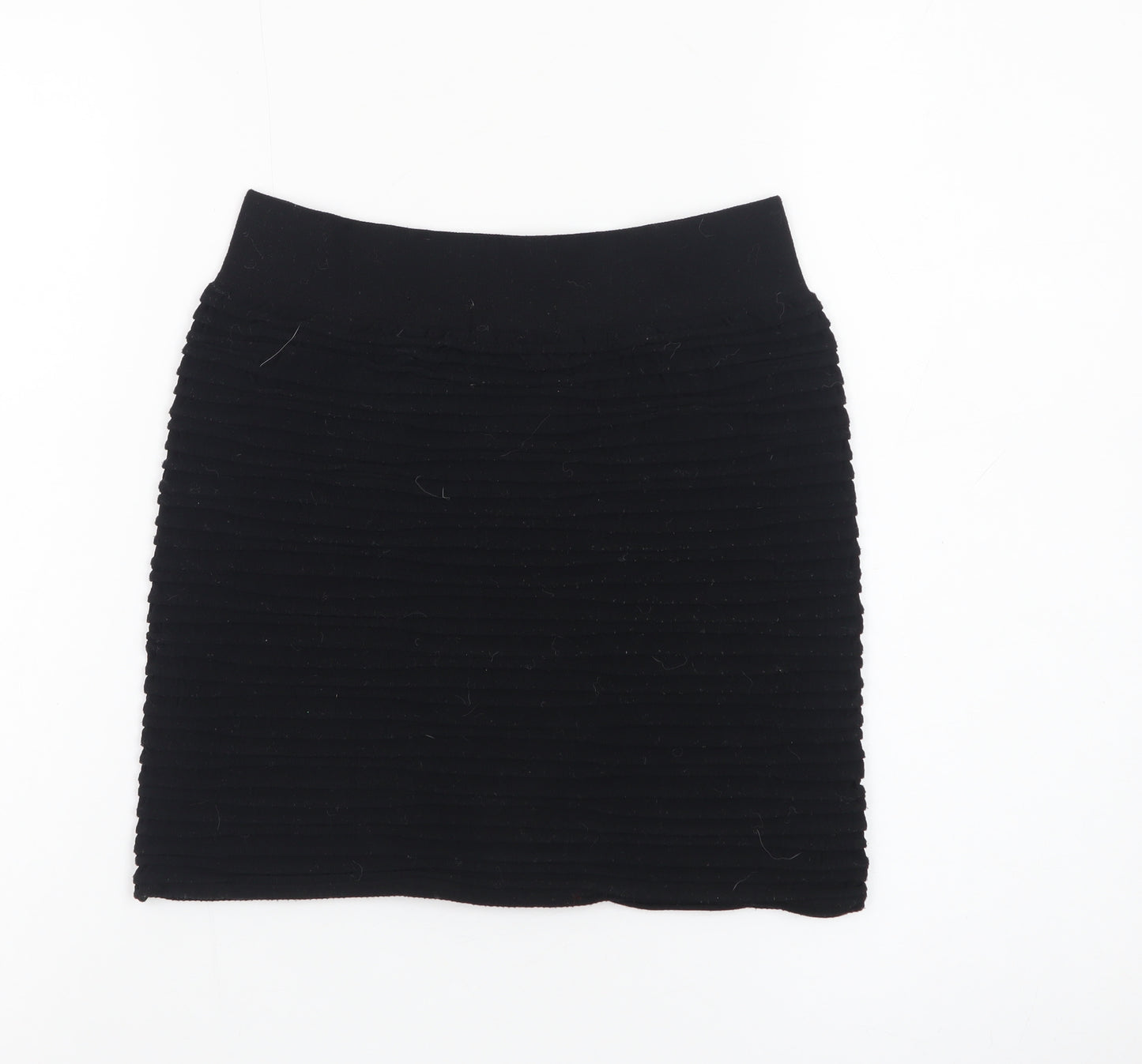 Nutshell Women Black Mini Straight Skirt Nylon Blend F/S