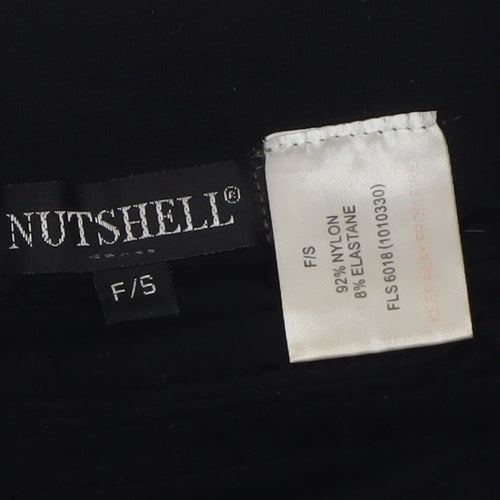 Nutshell Women Black Mini Straight Skirt Nylon Blend F/S