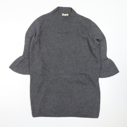 Phase Eight Women’s Grey Wool Knit Jumper Dress Size 12