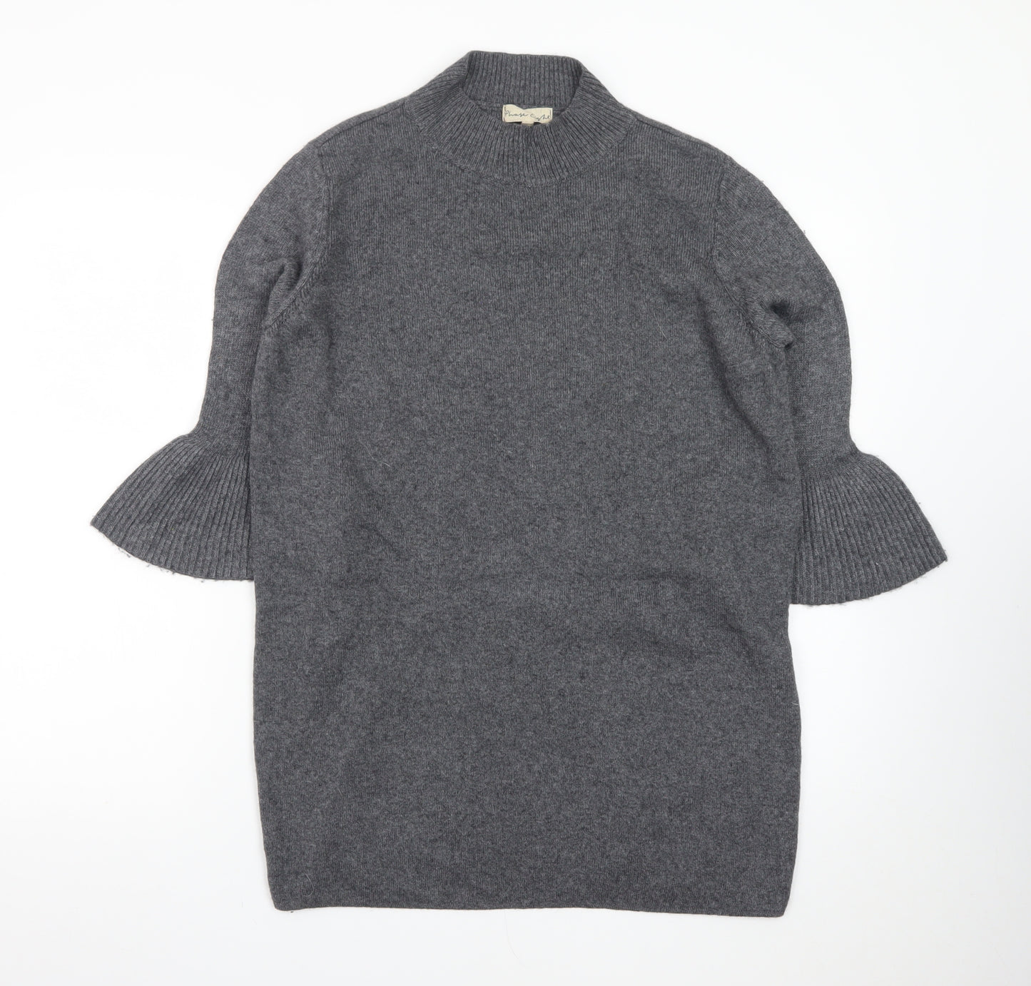 Phase Eight Women’s Grey Wool Knit Jumper Dress Size 12