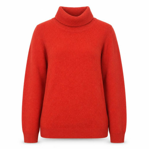 Marks and Spencer Women’s Red Roll Neck Merino Wool Jumper Size 8