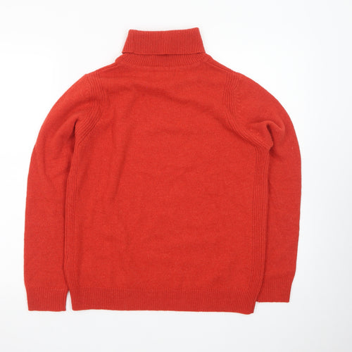 Marks and Spencer Women’s Red Roll Neck Merino Wool Jumper Size 8