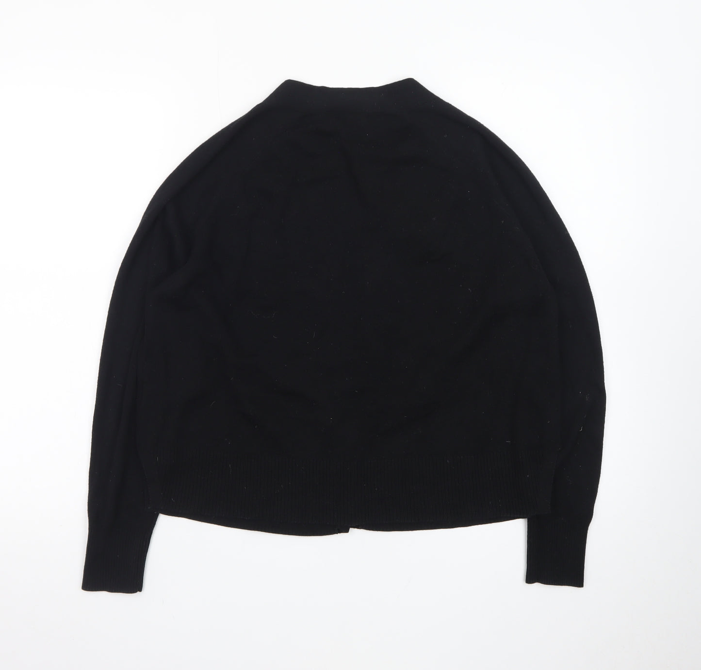 Whistles Women's Black Cotton Knit Cardigan Size S