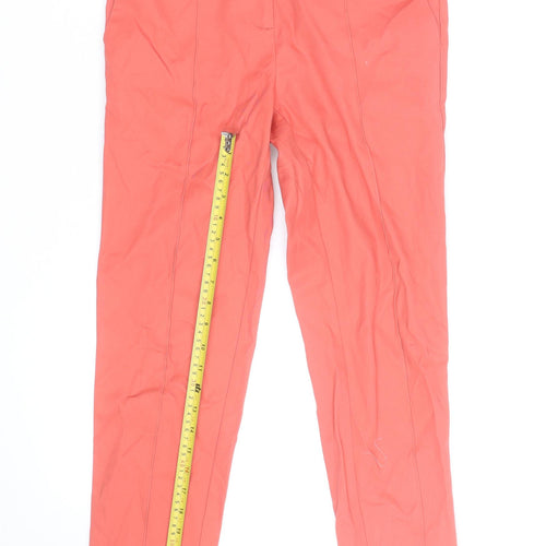 Next Women's Pink Chino Slim Fit Trousers Size 8R