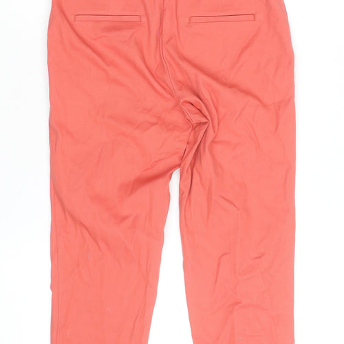 Next Women's Pink Chino Slim Fit Trousers Size 8R