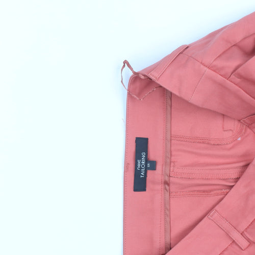 Next Women's Pink Chino Slim Fit Trousers Size 8R