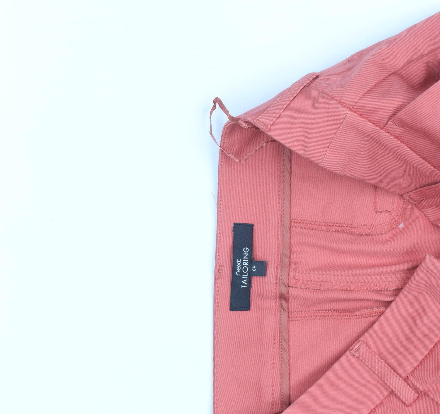 Next Women's Pink Chino Slim Fit Trousers Size 8R