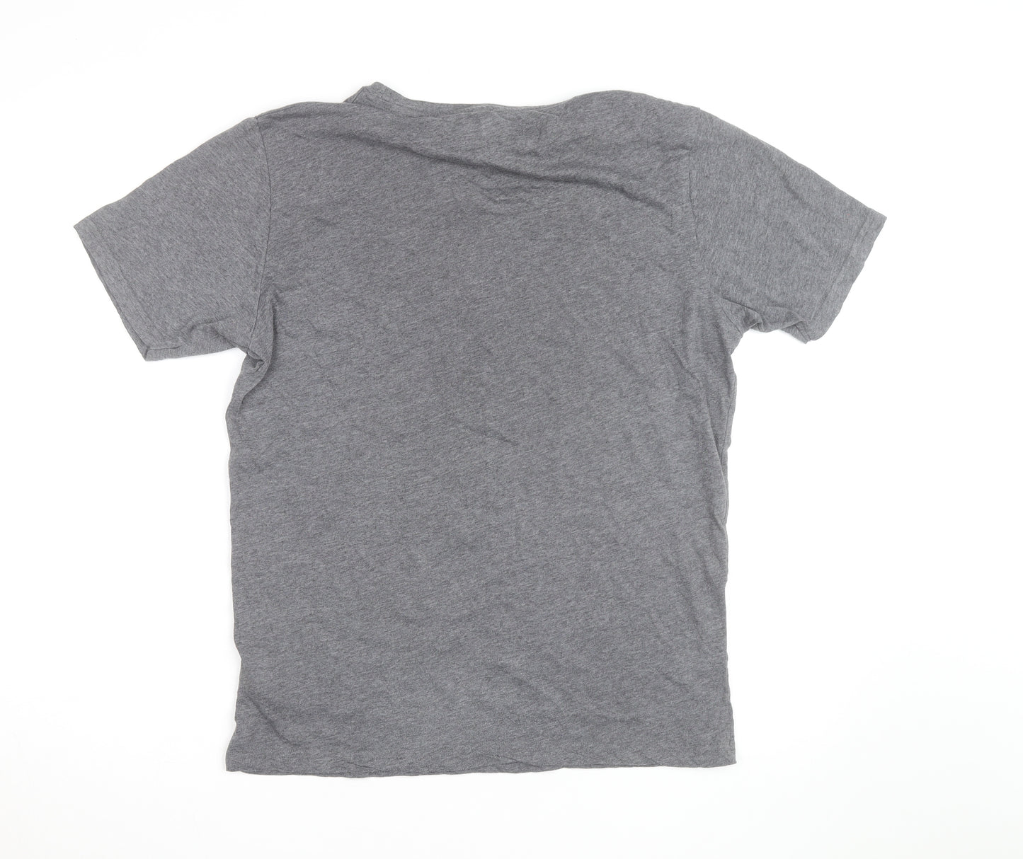 Crosshatch Men’s Grey Sustainable Cotton Crew Neck T-Shirt Size L
