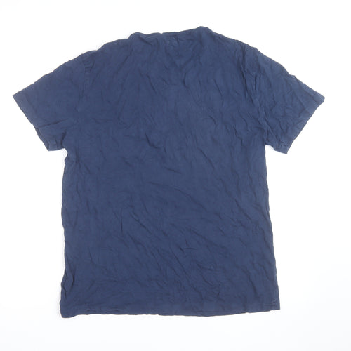Ralph Lauren Men’s Blue Nautical Graphic Crew Neck Cotton T-Shirt L