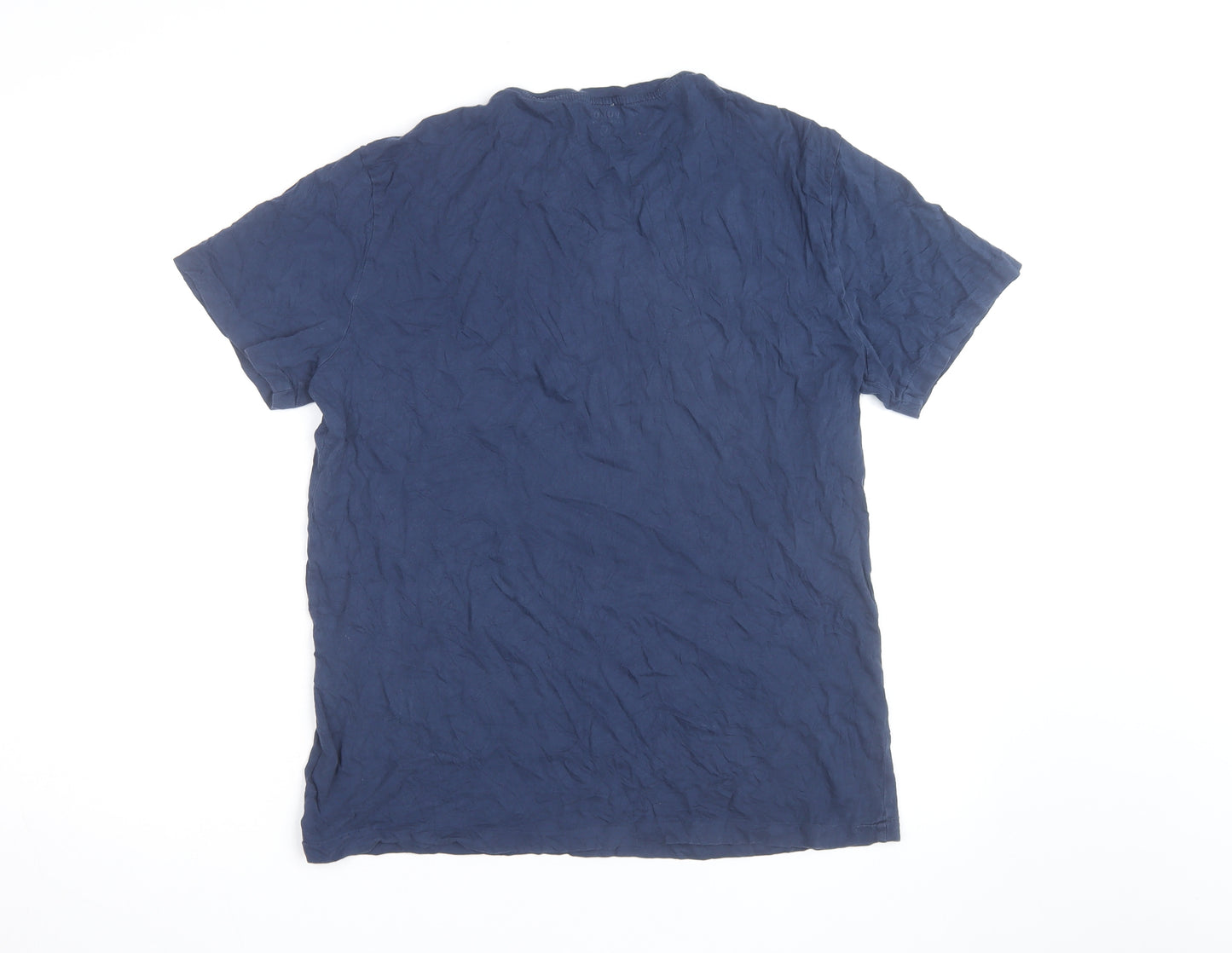 Ralph Lauren Men’s Blue Nautical Graphic Crew Neck Cotton T-Shirt L