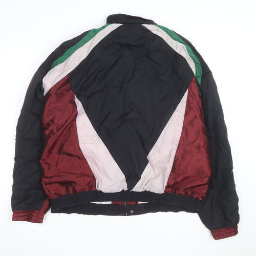 Reebok Men's 90s Multicoloured Bomber Jacket L Retro Sportswear