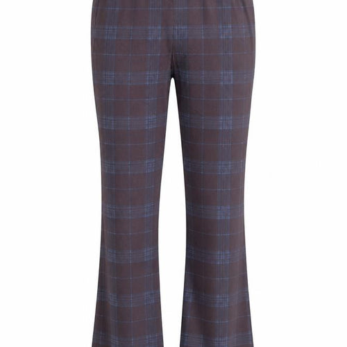 Collusion Women's Grey Check Flared Track Pants Size 8