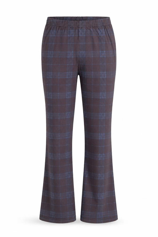 Collusion Women's Grey Check Flared Track Pants Size 8
