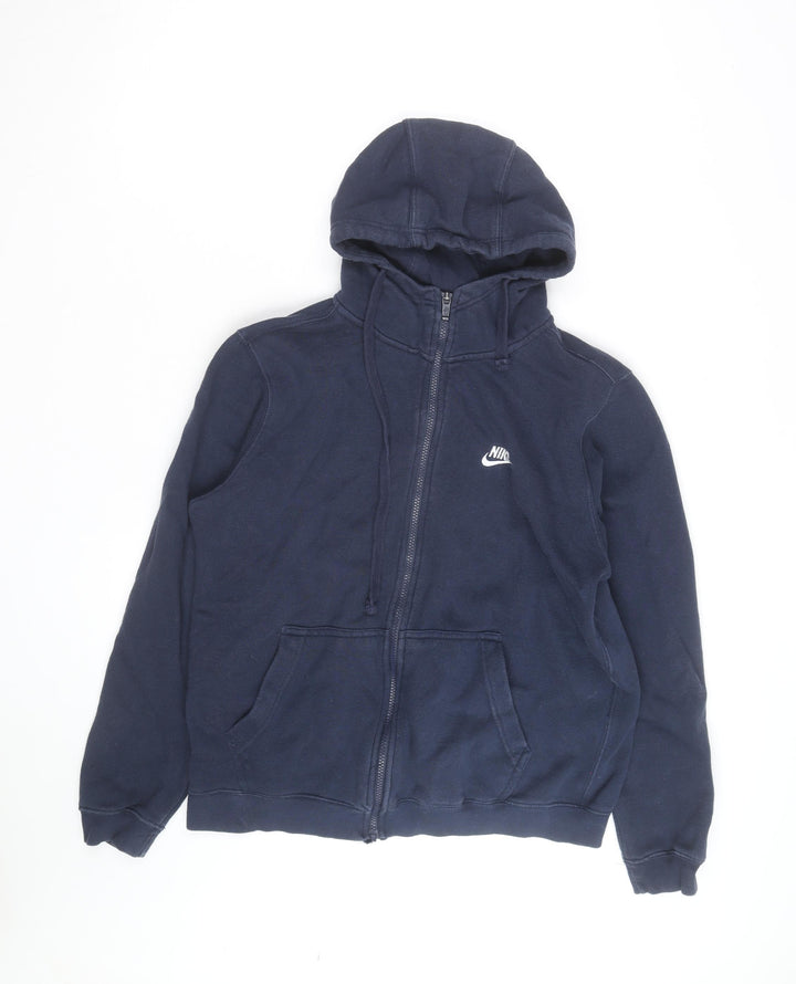 Nike Men's Blue Full Zip Hoodie Medium Fleece Sportswear