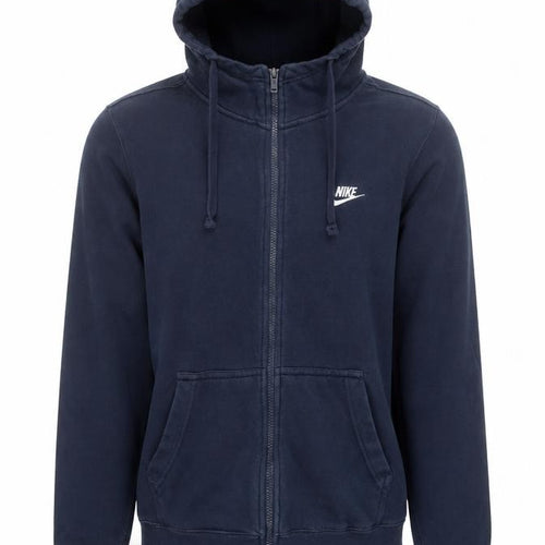 Nike Men's Blue Full Zip Hoodie Medium Fleece Sportswear