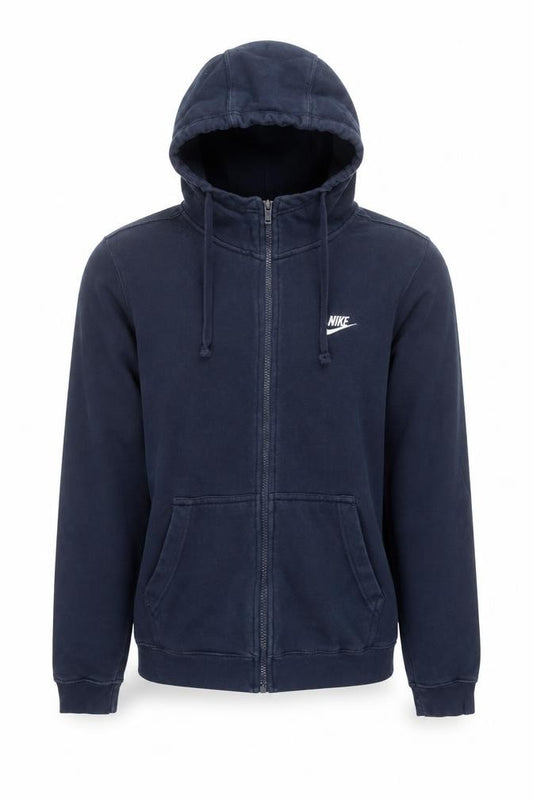 Nike Men's Blue Full Zip Hoodie Medium Fleece Sportswear