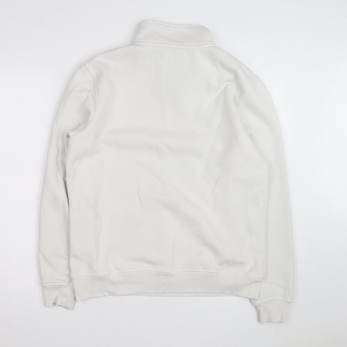 Dickies Men’s White Small 1/4 Zip Fleece Sweatshirt