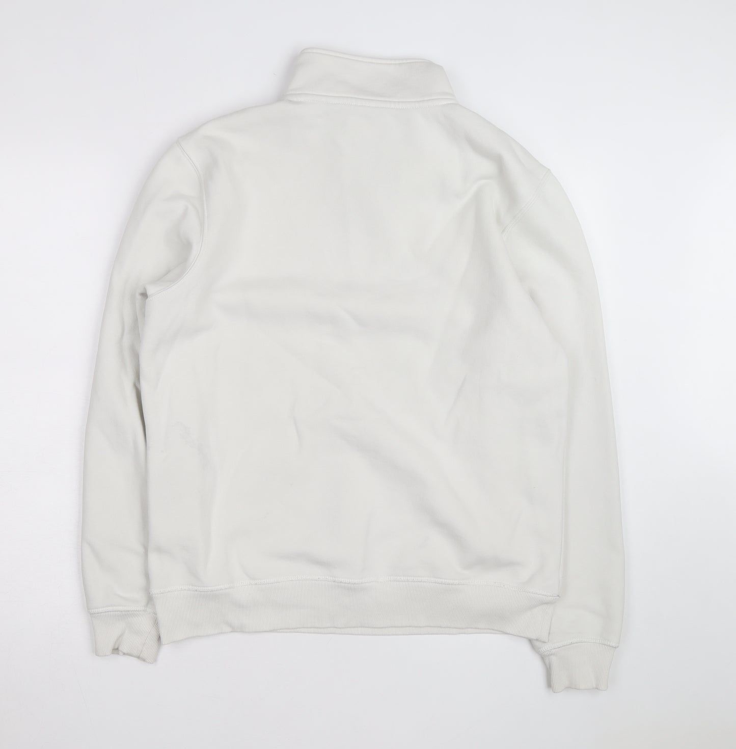 Dickies Men’s White Small 1/4 Zip Fleece Sweatshirt