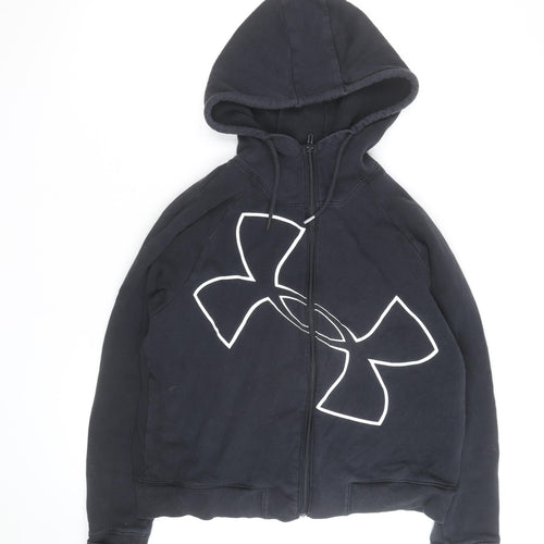 Under Armour Men's Black Full Zip Hoodie Size L Sports Fleece