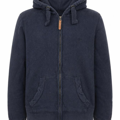 Fat Face Men's Navy Blue Full Zip Hoodie Size M Cotton Blend