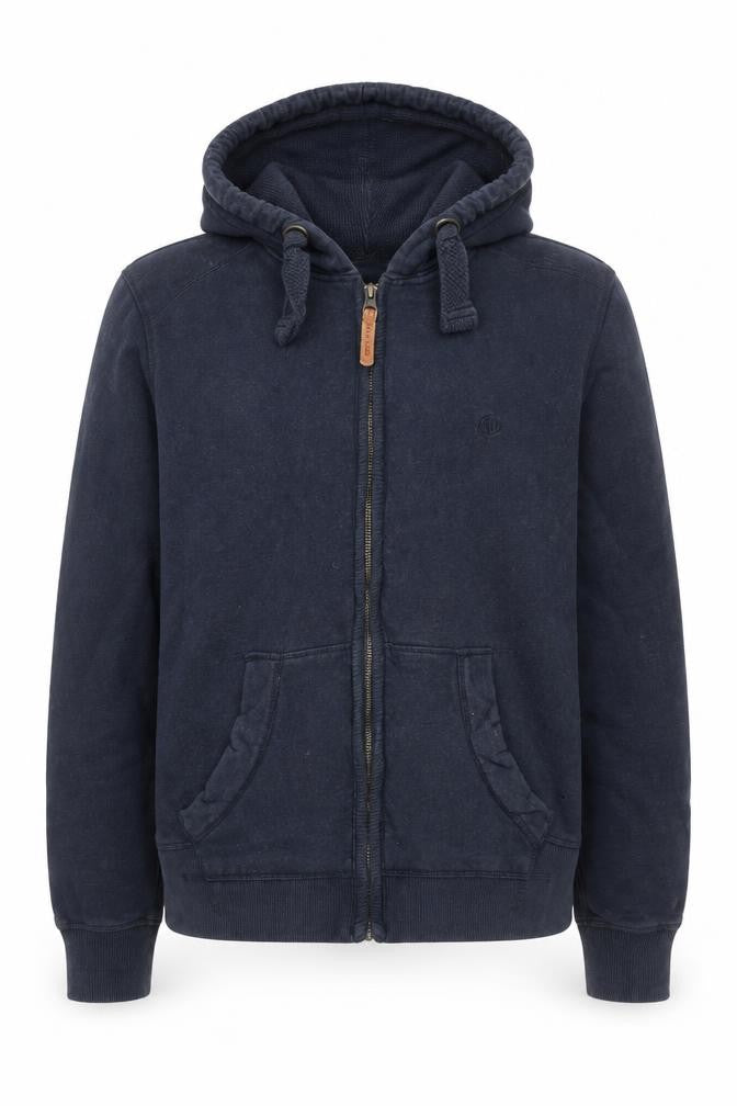 Fat Face Men's Navy Blue Full Zip Hoodie Size M Cotton Blend