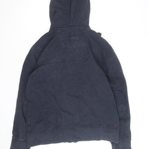 Fat Face Men's Navy Blue Full Zip Hoodie Size M Cotton Blend