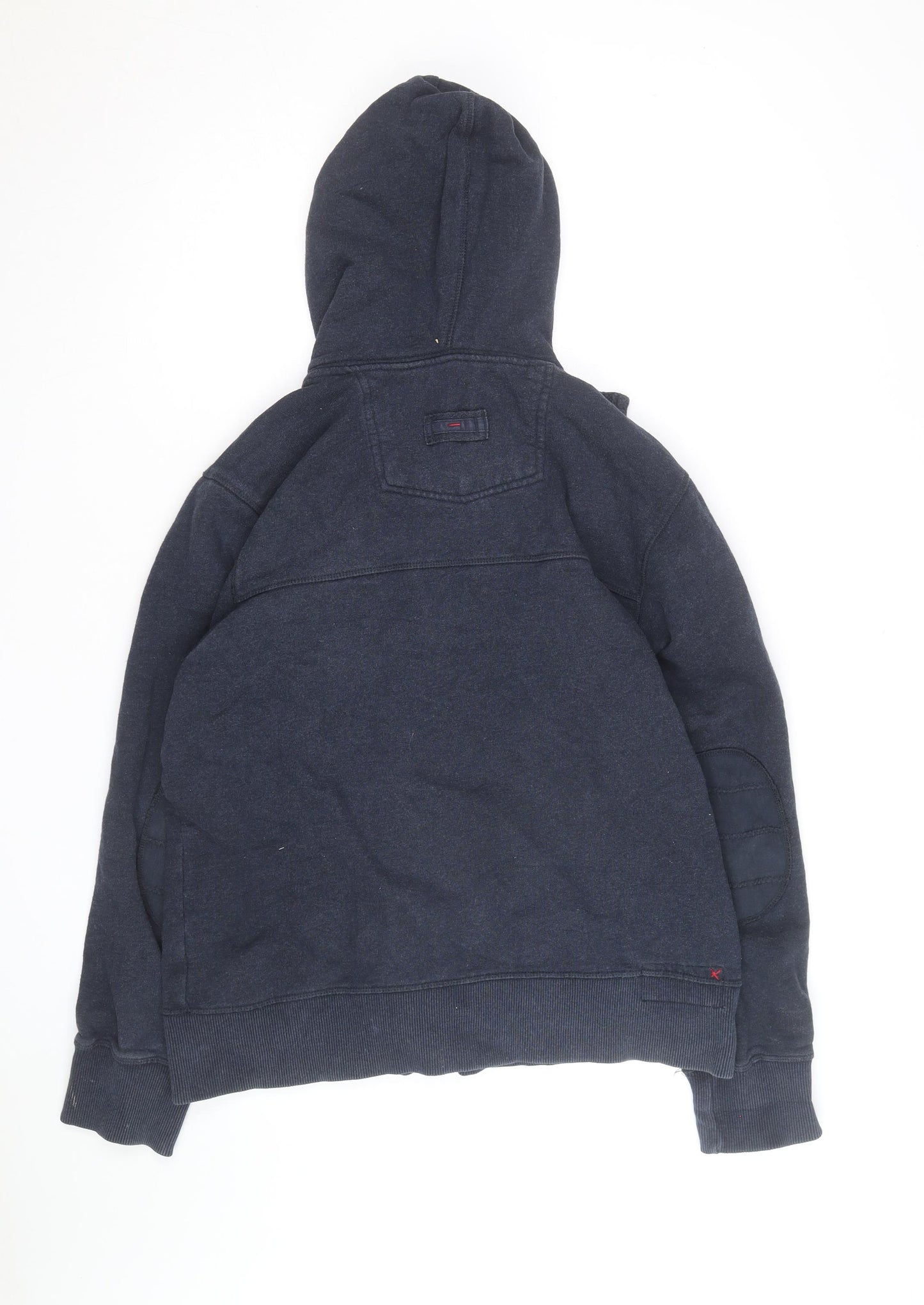 Fat Face Men's Navy Blue Full Zip Hoodie Size M Cotton Blend