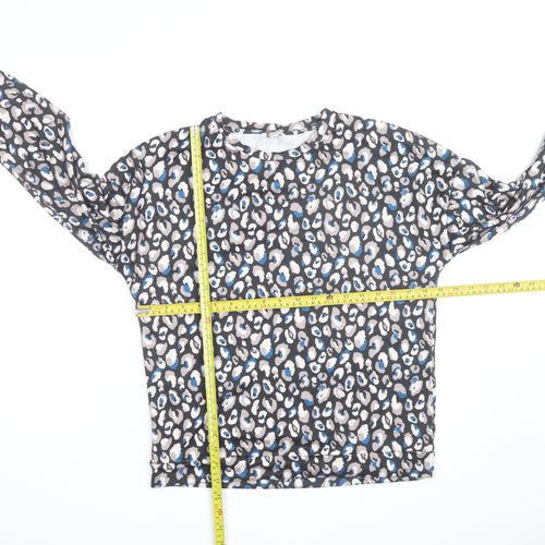 Dunelm Women's Multicoloured Animal Print Long Sleeve Top Size 8