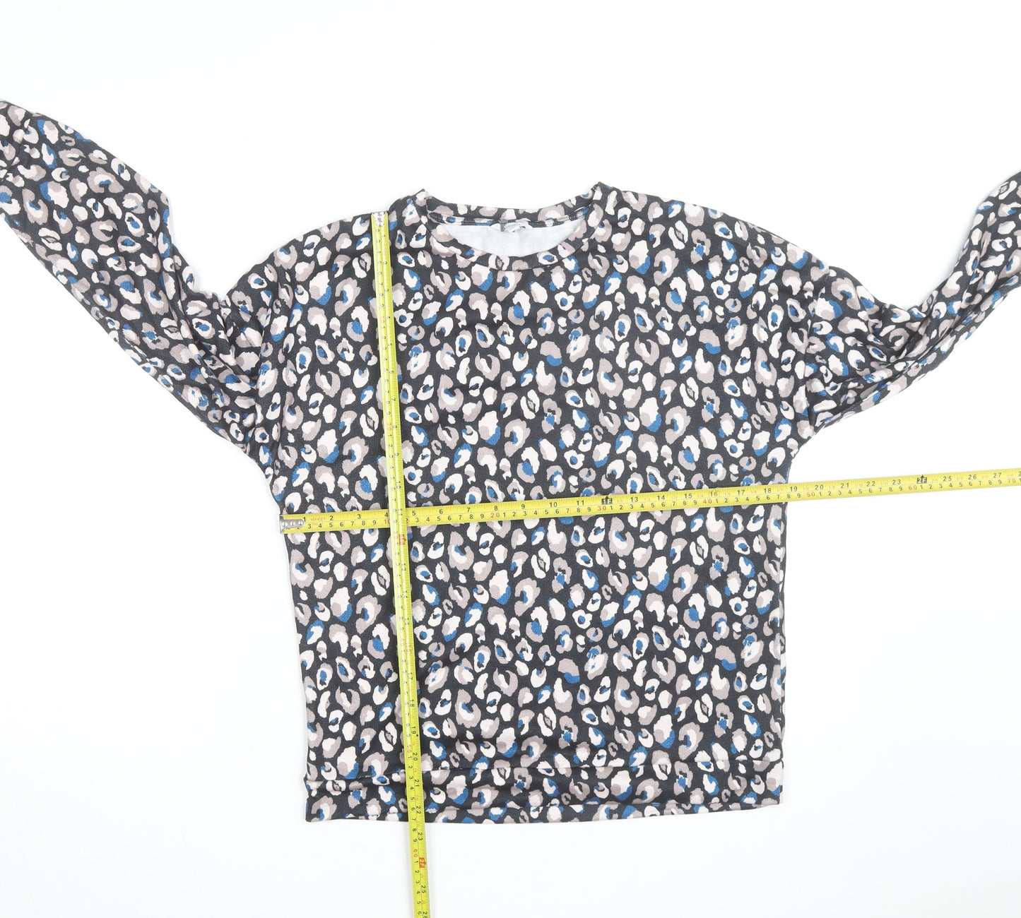 Dunelm Women's Multicoloured Animal Print Long Sleeve Top Size 8