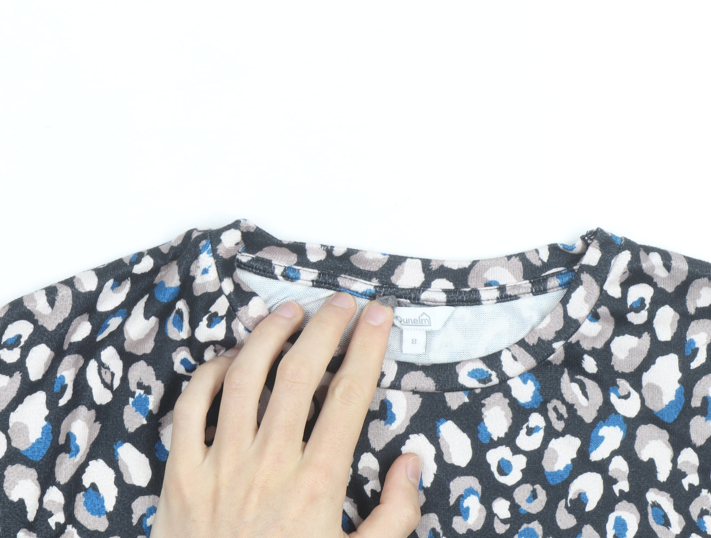Dunelm Women's Multicoloured Animal Print Long Sleeve Top Size 8