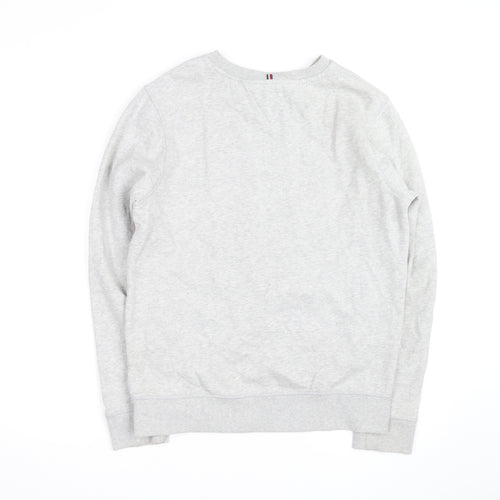 Tommy Hilfiger Men's Grey Logo Pullover Sweatshirt L