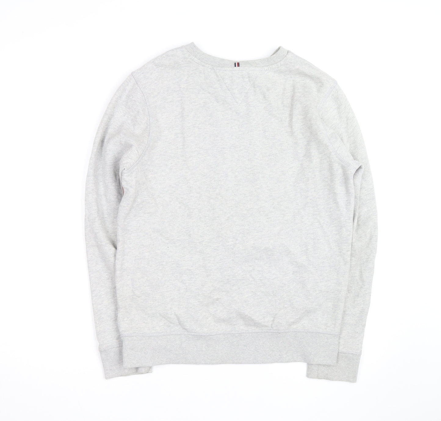 Tommy Hilfiger Men's Grey Logo Pullover Sweatshirt L