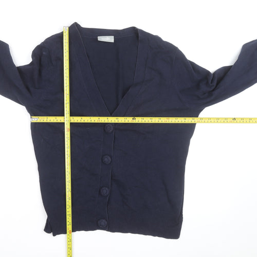 Wallis Women’s Blue V-Neck Button Cardigan Size 16