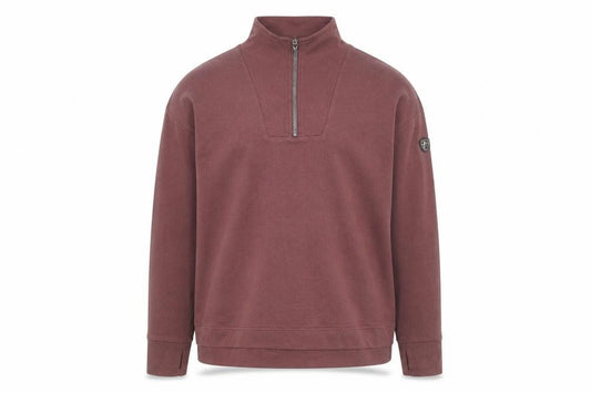 Trespass Men's Brown 1/4 Zip Pullover Sweatshirt Size L