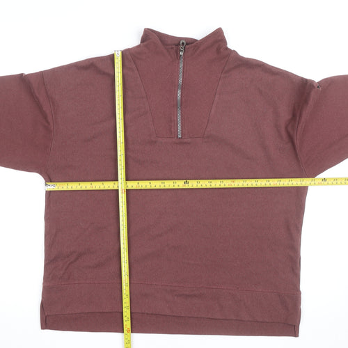 Trespass Men's Brown 1/4 Zip Pullover Sweatshirt Size L