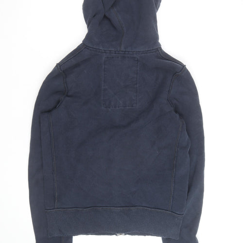 Abercrombie & Fitch Men's Blue Full Zip Hoodie Medium