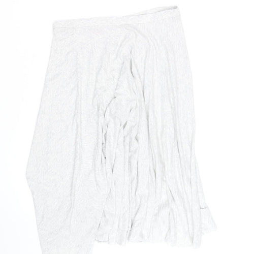 White Stuff Women's Grey Size 12 A-Line Jersey Midi Skirt