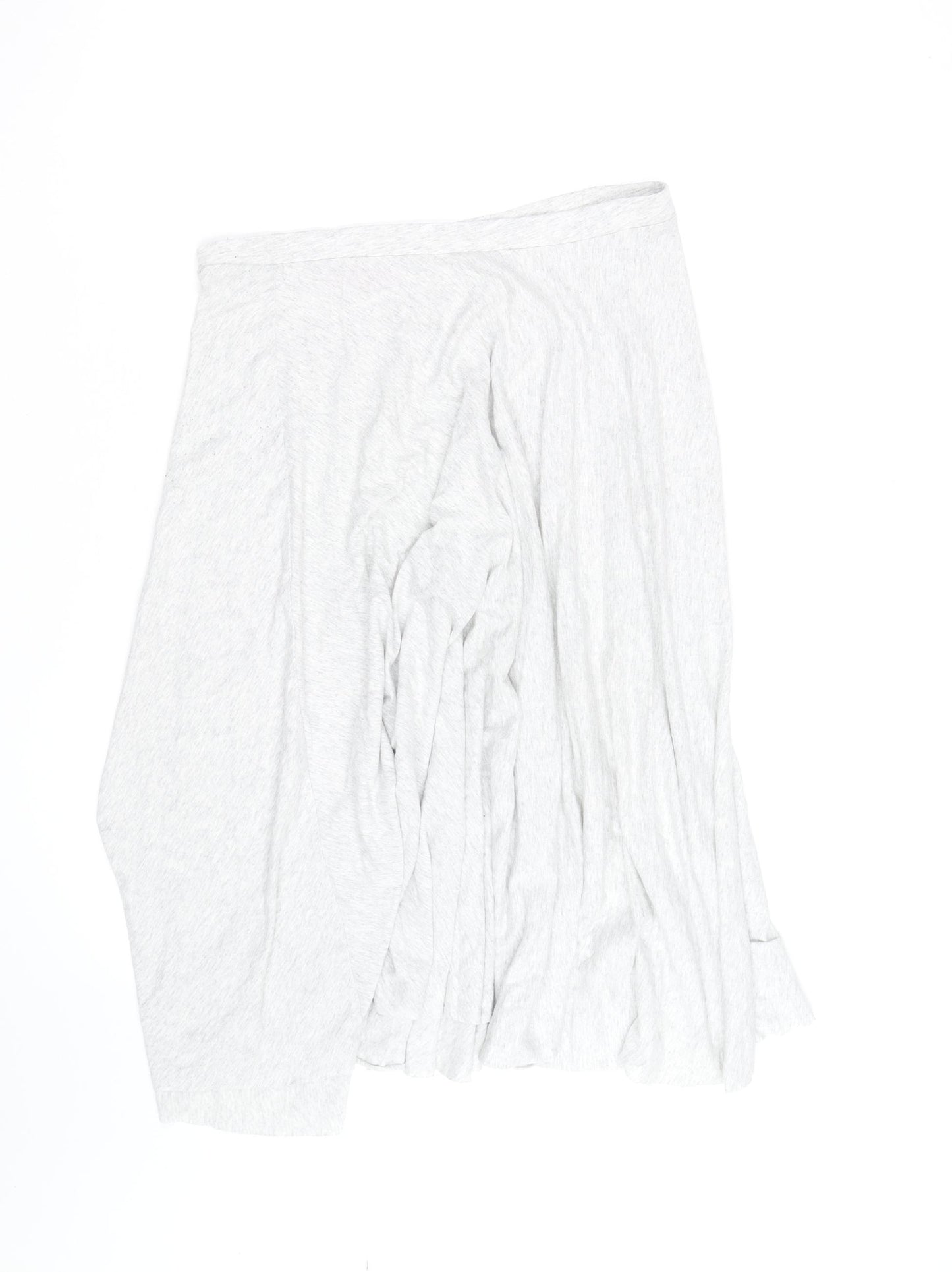 White Stuff Women's Grey Size 12 A-Line Jersey Midi Skirt