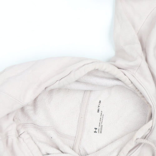 Under Armour Men's Beige Colour Block Pullover Hoodie Size S