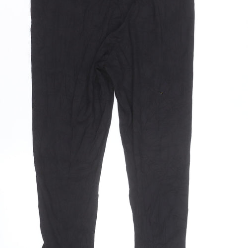 Marks and Spencer Women’s Black Capri Leggings L Jersey Cotton Stretch