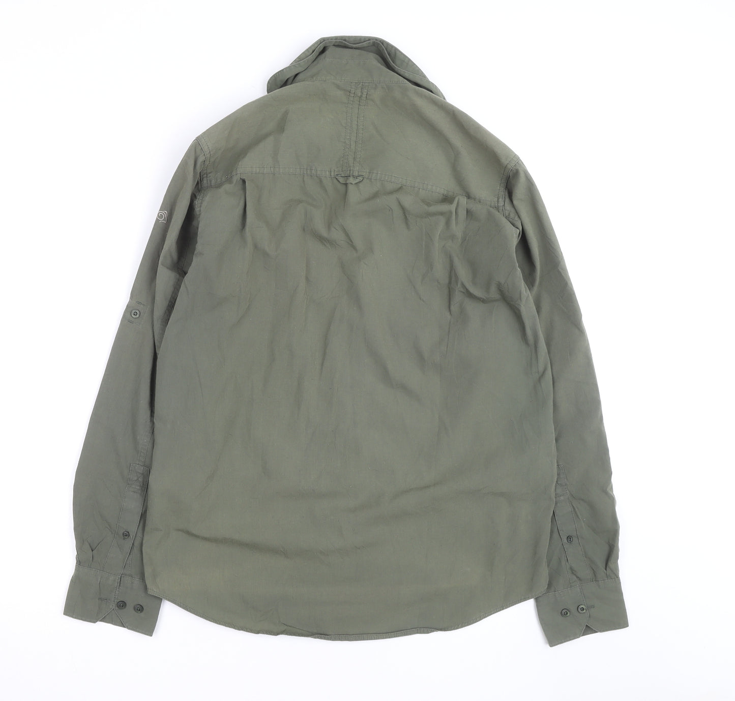Craghoppers Men's Green Long Sleeve Button-Up Outdoor Shirt Size M