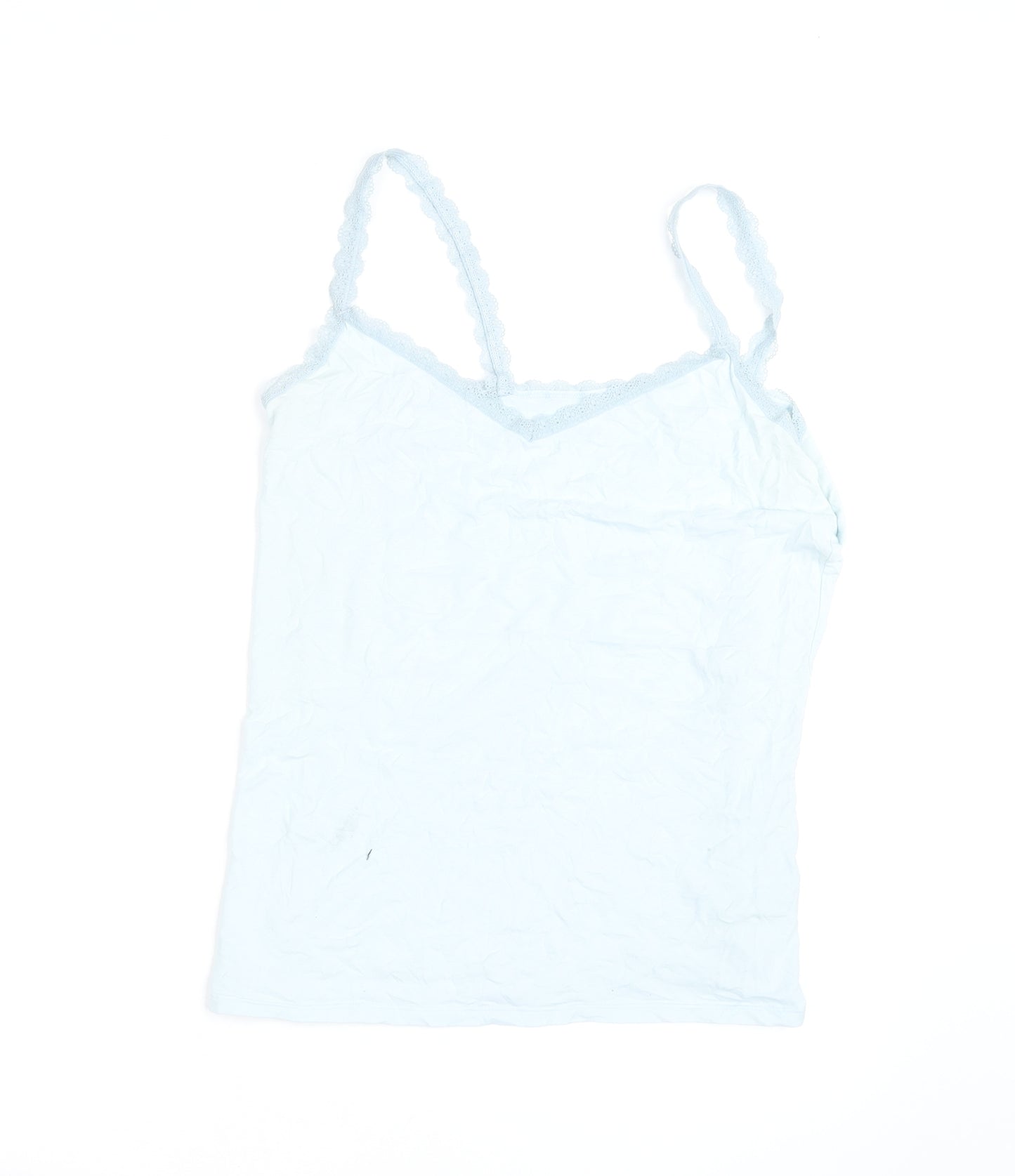 Marks and Spencer Women's Blue Lace Trim Camisole Vest Top Size 20