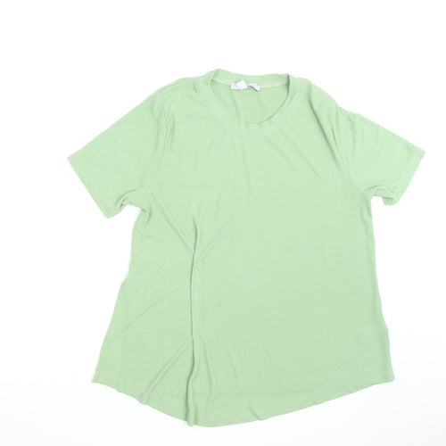 Next Women Green Short Sleeve Cotton Pullover Jumper Size 12