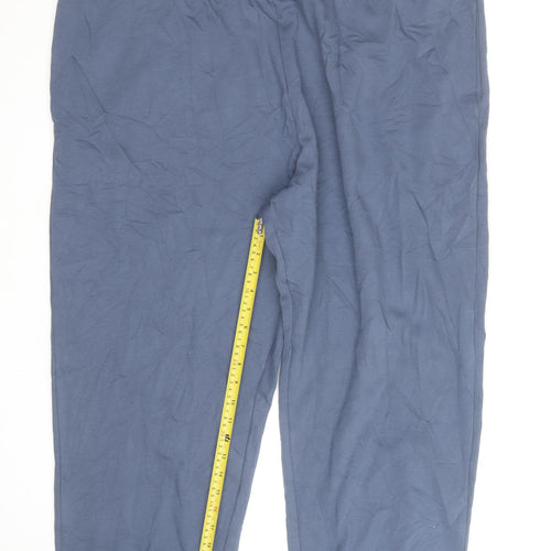 Marks and Spencer Men's Blue 3XL Fleece Jogger Trousers