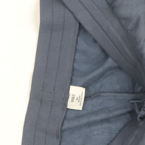 Marks and Spencer Men's Blue 3XL Fleece Jogger Trousers