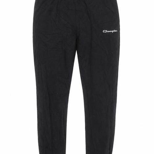 Champion Men's Black Fleece Jogger Trousers Size L
