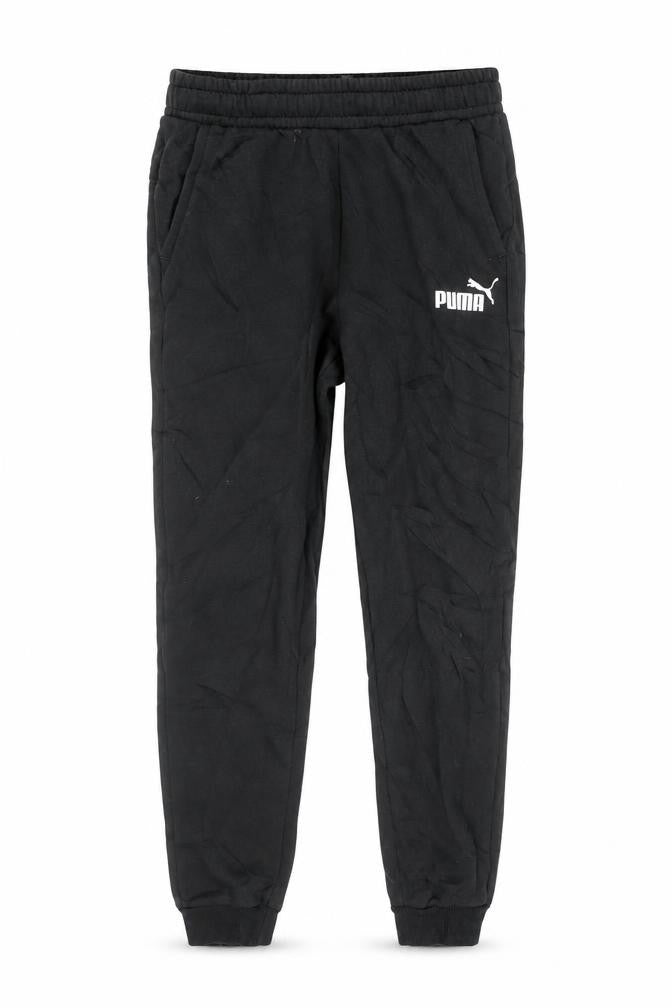 Puma Boys Black Jogger Sweatpants 10 Years Regular Fit Fleece Activewear