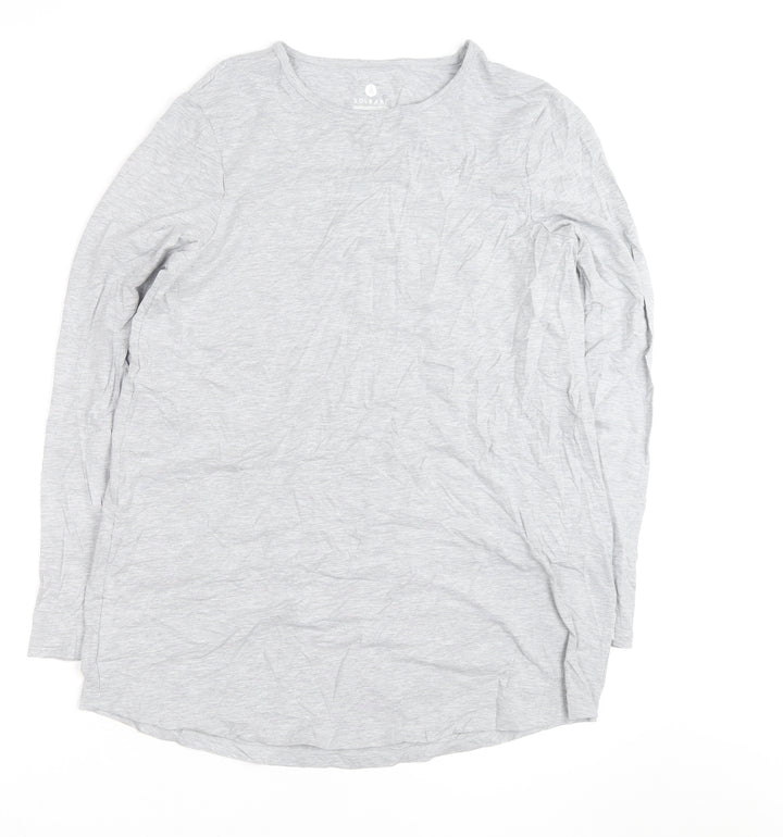 Solbari Men’s Grey Long Sleeve UV Protection Cotton Top Size M